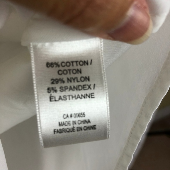 NWT White CASSIS Blouse Size Medium - Picture 4 of 5